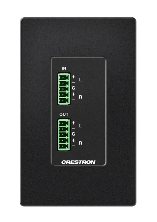 Crestron DM-NAX-AUD-IO Audio-over-IP Balanced/Unbalanced Line-Level Audio 