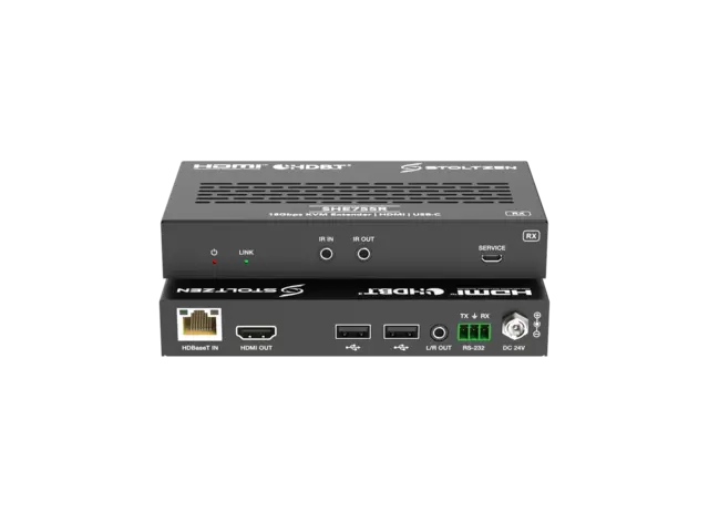 Stoltzen SHE755 HDBaseT™ Kit 18Gbps, HDMI/USB-C, HDBaseT 3.0, USB 2.0 