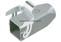 Han 3A Hood Coupler 1 Lever M20 Steel, Grey