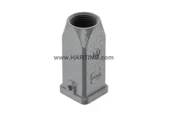 Han 3A Hood Top Entry 2 Pegs M20 Steel, Grey