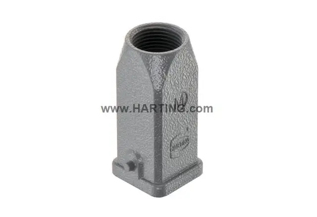 Han 3A Hood Top Entry 2 Pegs M20 Steel, Grey 