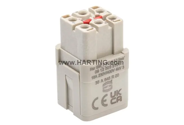Harting Han Q5/0 Female 5P + PE Push-in terminal 0.5-2.5mm² 