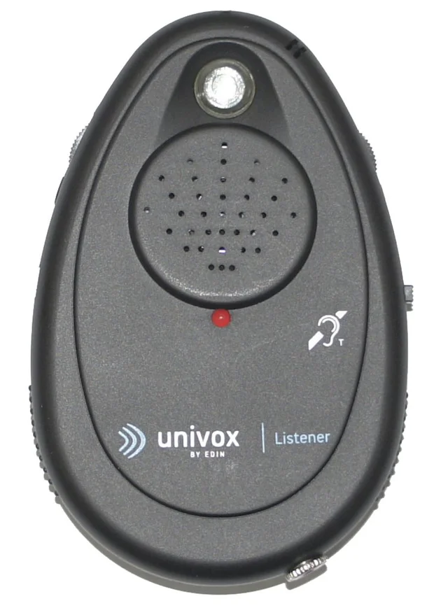 Univox Listener teleslyngetester, iinkl. halsstropp, AA batteries 