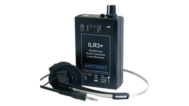 Ampetronic ILR3plus Tester/mottager Teleslynge m/hodetelefon LED indikator. 