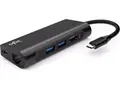 iiglo 7-i-1 Slim Multiport Docking sort USB-C 87W PD, 2xUSB-A, 1xHDMI, 1xUSB-C,