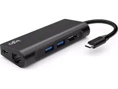 iiglo 7-i-1 Slim Multiport Docking sort USB-C 87W PD, 2xUSB-A, 1xHDMI, 1xUSB-C,