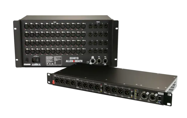A&H GX4816 AudioRack for dLive or SQ systems; 48 mic/line, 1 