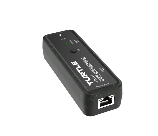 Turtle AV Dante Dual Channel Bluetooth Input Adapter 