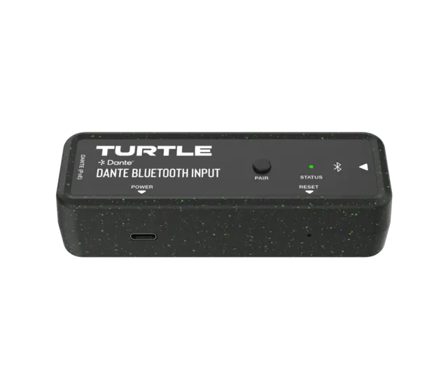 Turtle AV Dante Dual Channel Bluetooth Input Adapter 