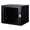 Lande Proline 9U W600xD600xH505 | glass door | Black