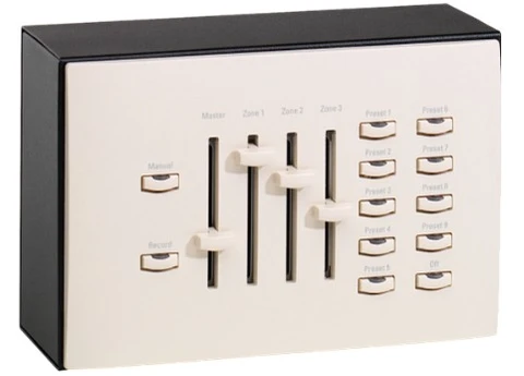 ETC Unison Heritage 3-gang, 4-fader, 7-button electronics assembly 