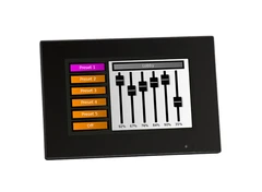 ETC Paradigm 7" Touchscreen - Black with mounting collar for back box/rack