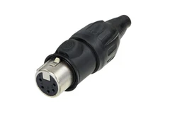 Neutrik NC5FX-TOP 5P XLR Kabelplugg Hun Sort IP65