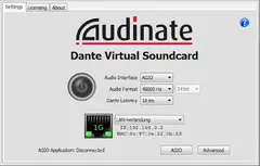 Audinate DVS (Transfer) Dante Soundcard Transferable License Token Dante