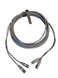 LMT-CAB Lyd Multikabel 2-par XLR 10m med Krympestrømpe og stropp