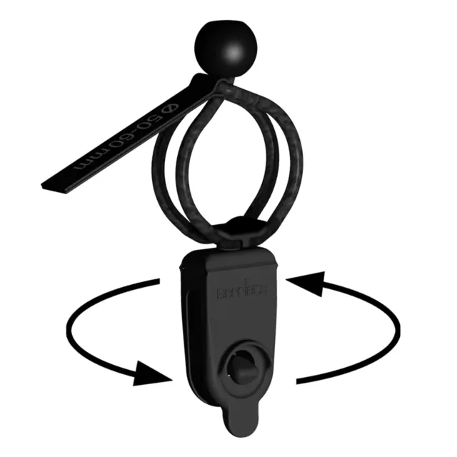 Gerriets G-QUICK 2.0 for flying bars Ø 50-60 mm Black 