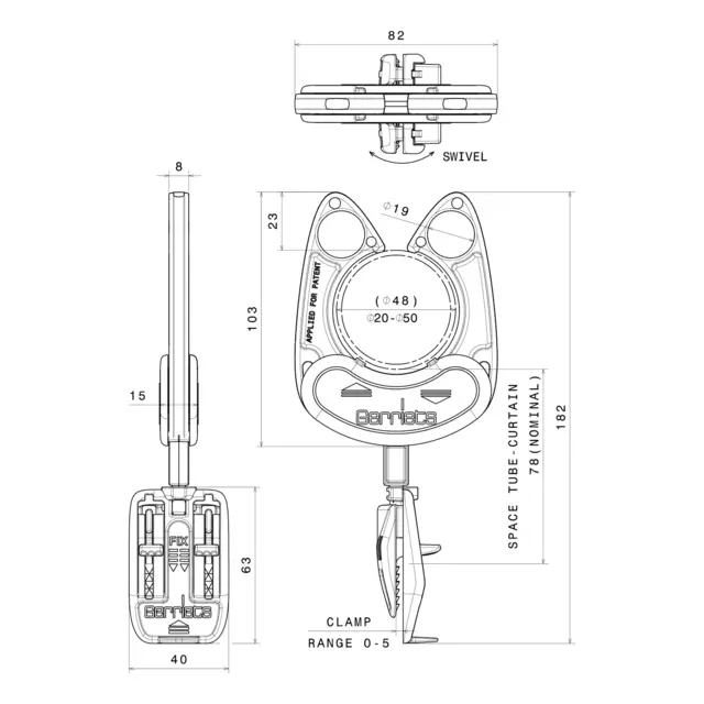 Gerriets Pipe Clamp 