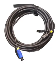 LMT-CAB Hybridkabel SchukoPowerCon/XLR3P 5m m/stropp, lengdemerk &amp; krymp