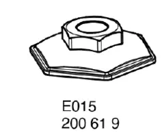Nivtec. base plate for levelling leg 