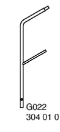 Nivtec stairway rail H:100cm,   first part 