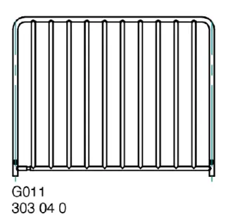 Nivtec safety rail with vertical bars h: 110cm, w: 135cm (#208) 