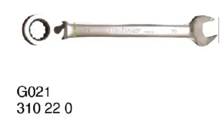 Nivtec ring ratchet spanner SW19, verktøy, tool 