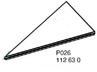 Nivtec platform, triangle, straight edge for circle Ø 3 m (#29) 