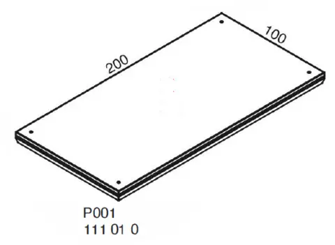 Nivtec platform 200x100cm 