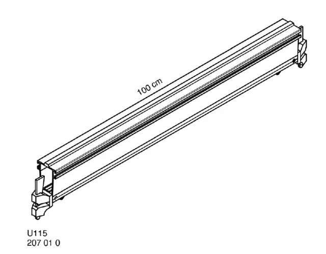 Nivtec alu weight girder, length: 100cm 