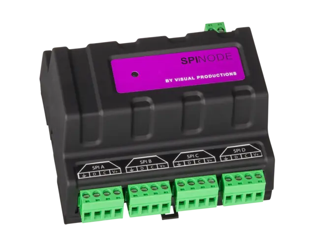 Visual SpiNode 4-port SPI Ethernet Node 