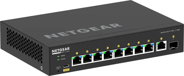 Netgear GSM4210PD AV Line M4250 10-Port | 8xPoE+ 110W | 1x1G | 1xSFP 