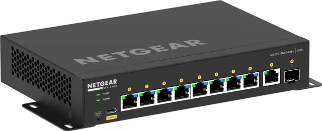 Netgear GSM4210PD AV Line M4250 10-Port | 8xPoE+ 110W | 1x1G | 1xSFP 