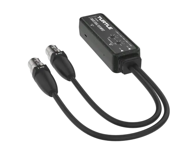 Turtle AV Dante Dual XLR Input Adapter 