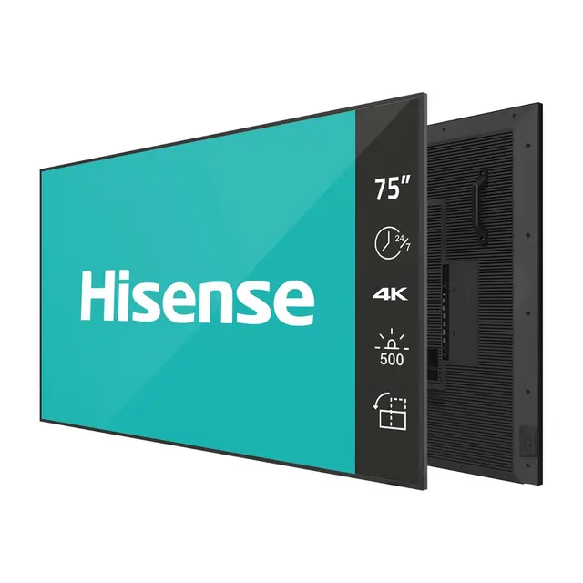 Hisense 75" 24/7 UHD 4K 500 nits Haze 25% | Wireless share | Android 11 