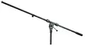K&amp;M 211 Mikrofonbom, sort, fast