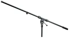 K&amp;M 211 Mikrofonbom, sort, fast