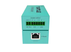 Turtle AV Dante Pro 2Ch Analog Line Input Adapter w/Gain Controls