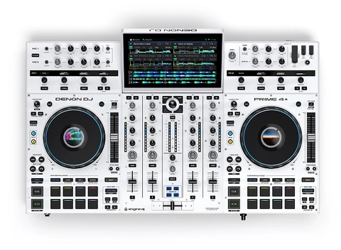 Denon DJ PRIME 4+ Special Edition White 4-deck frittstående DJ-kontroller Wifi 
