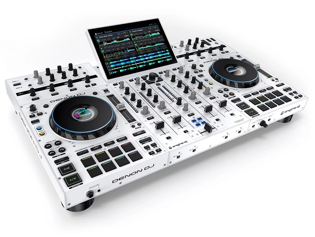 Denon DJ PRIME 4+ Special Edition White 4-deck frittstående DJ-kontroller Wifi 