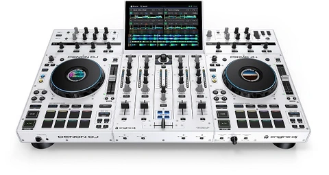 Denon DJ PRIME 4+ Special Edition White 4-deck frittstående DJ-kontroller Wifi 