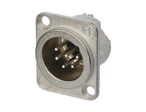 Neutrik NC6MD-LX 6pin XLR Han Chassis Grå 