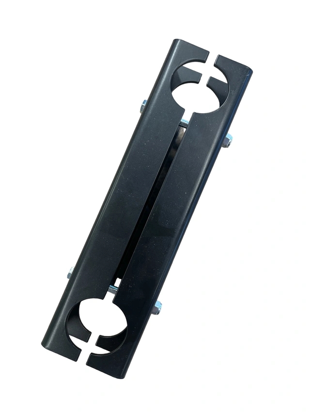 LMT-MEK Rørdobbler for scenetrekk 2 rør 24 cm dropp Sort komplett m/bolter 