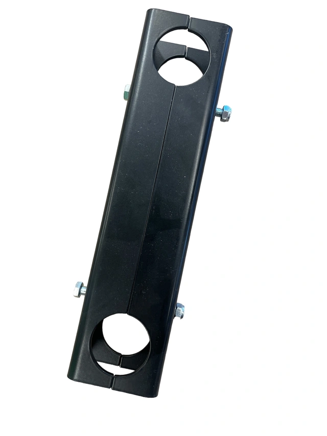 LMT-MEK Rørdobbler for scenetrekk 2 rør 24 cm dropp Sort komplett m/bolter 