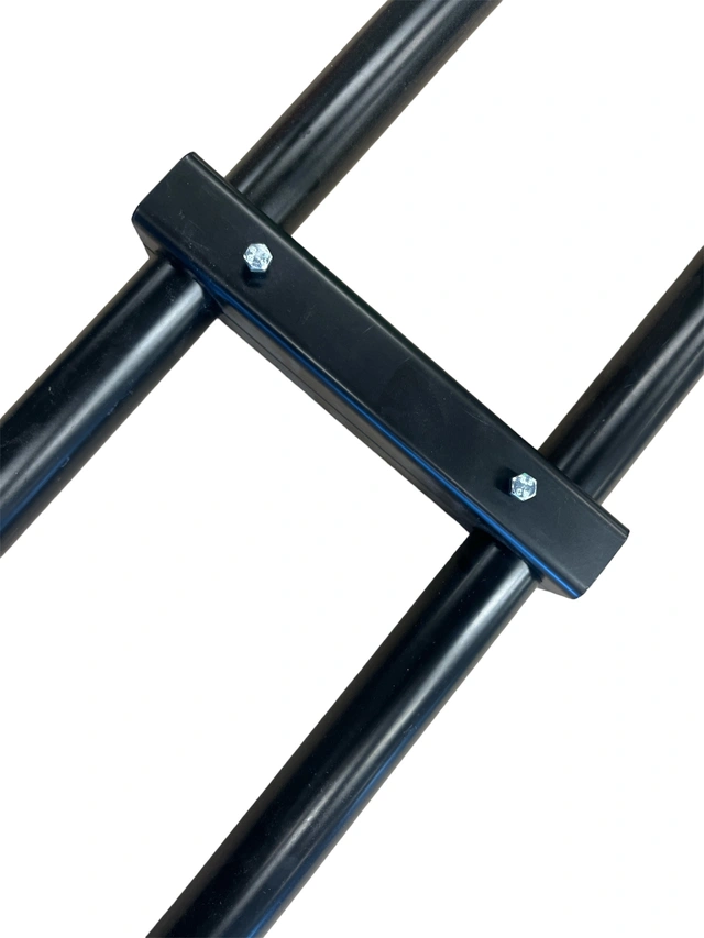 LMT-MEK Rørdobbler for scenetrekk 2 rør 24 cm dropp Sort komplett m/bolter 