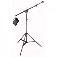 Manfrotto 420B Lysstativ Kombibom 131-392cm Max 9kg med sandsekk Sort