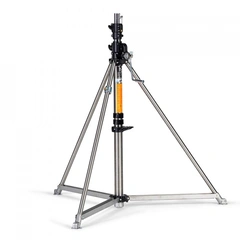 Manfrotto 387XU Lysstativ Super Wind Up 156-366cm Max80kg i rustfritt stål