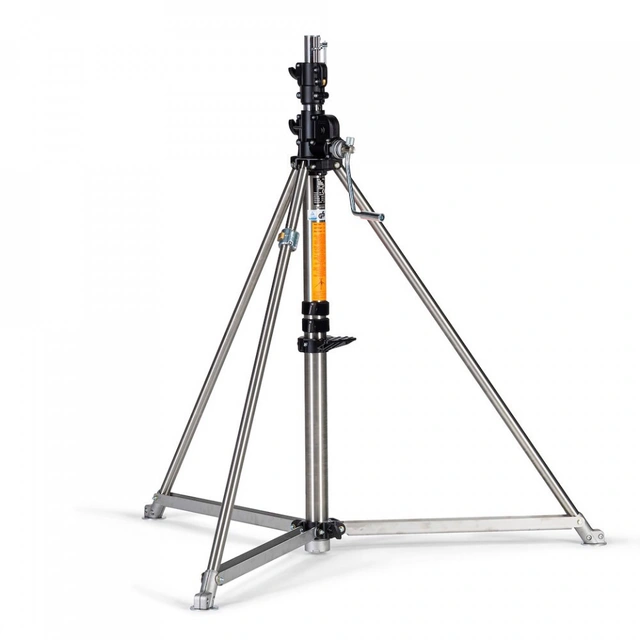 Manfrotto 387XU Lysstativ Super Wind Up 156-366cm Max80kg i rustfritt stål 