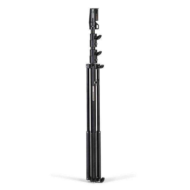 Manfrotto 126BSUAC Lysstativ tung last 131-333cm Max 40kg med luftdemping Sort 