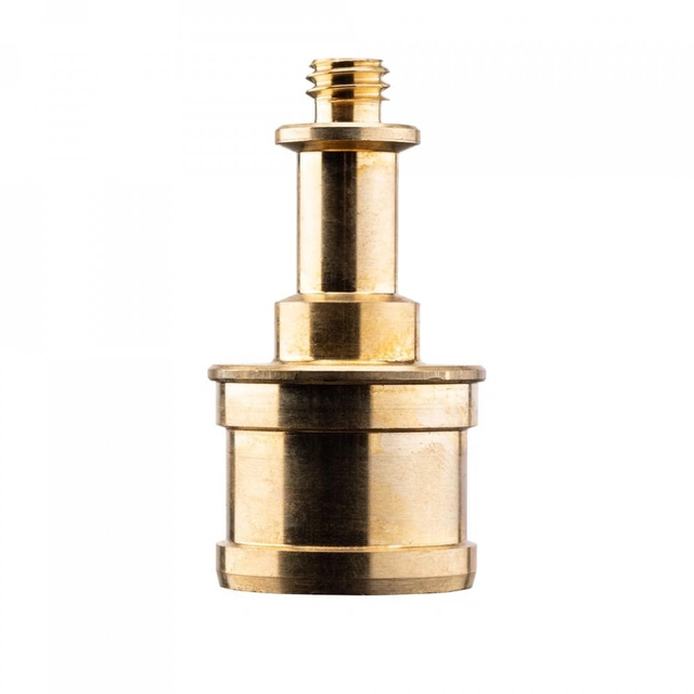 Manfrotto 019 Cine Adapter i messing 3/8" skrue med 5/8" tapp og 4cm lengde 