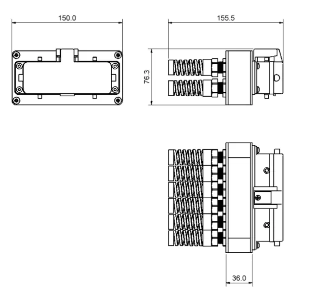 Harting Multi Utlegg 1-6m 1.5m2 dobbel schuko (LJUSPROFILEN) 